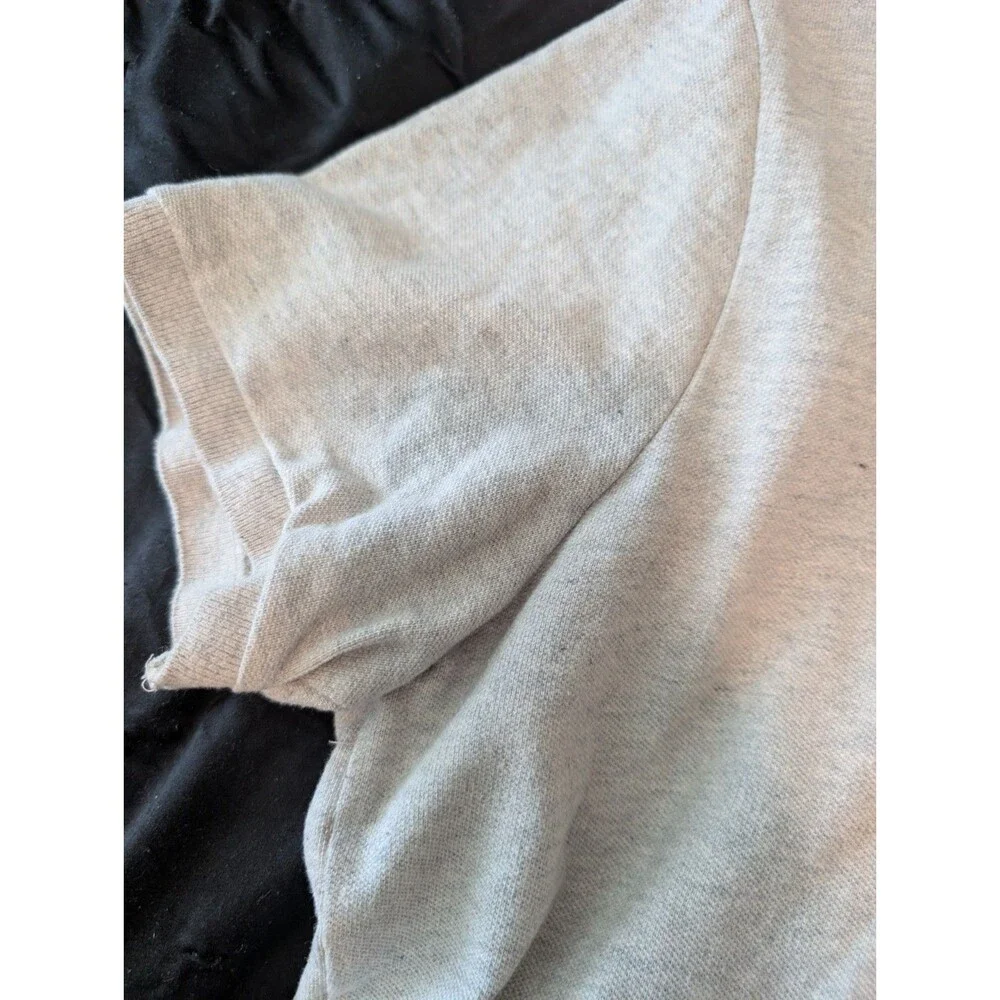 Ralph Lauren custom fit polo gray with navy blue logo size L
